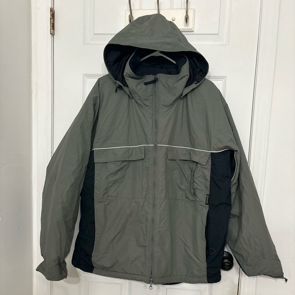 Columbia Gray and Black Hooded Jacket
